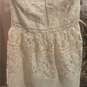 Romeo & Juliet Couture Cream Lace Dress
